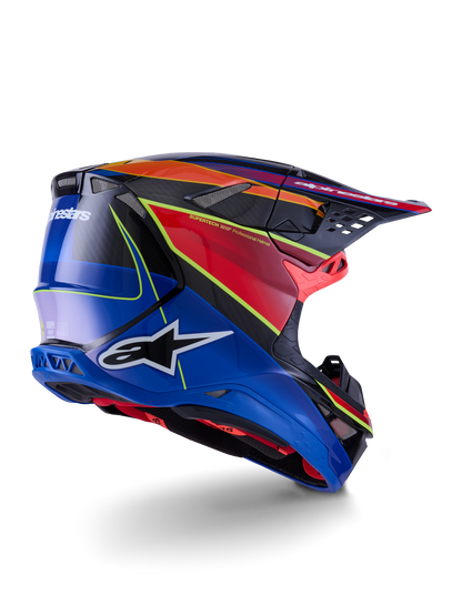 Alpinestars S-M10 Era Crosshelm Blauw Rood