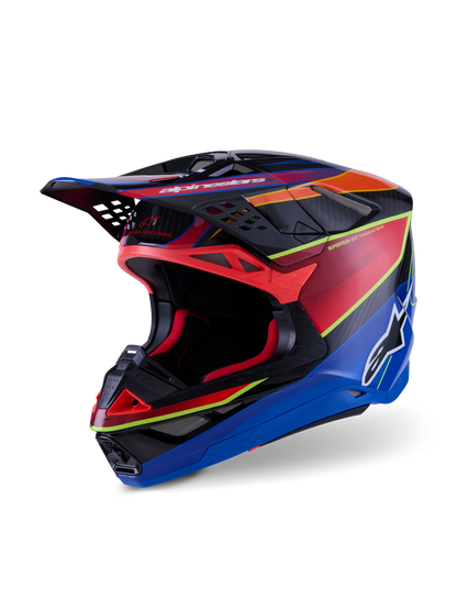 Alpinestars S-M10 Era Crosshelm Blauw Rood
