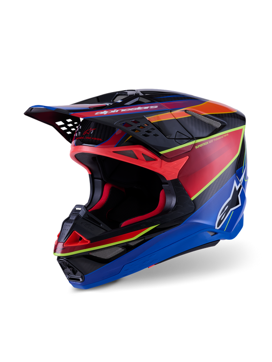 Alpinestars S-M10 Era Crosshelm Blauw Rood