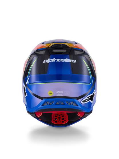 Alpinestars S-M10 Era Crosshelm Blauw Rood