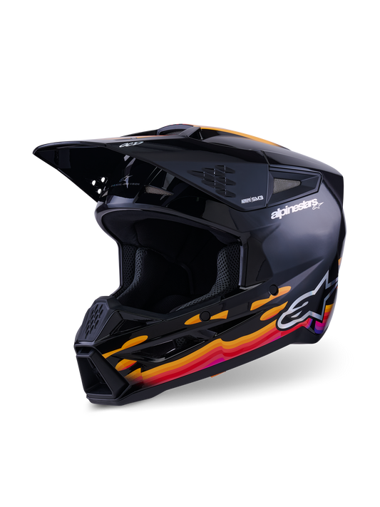 Alpinestars S-M3 Force Crosshelm Zwart