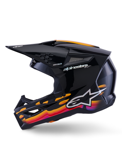 Alpinestars S-M3 Force Crosshelm Zwart