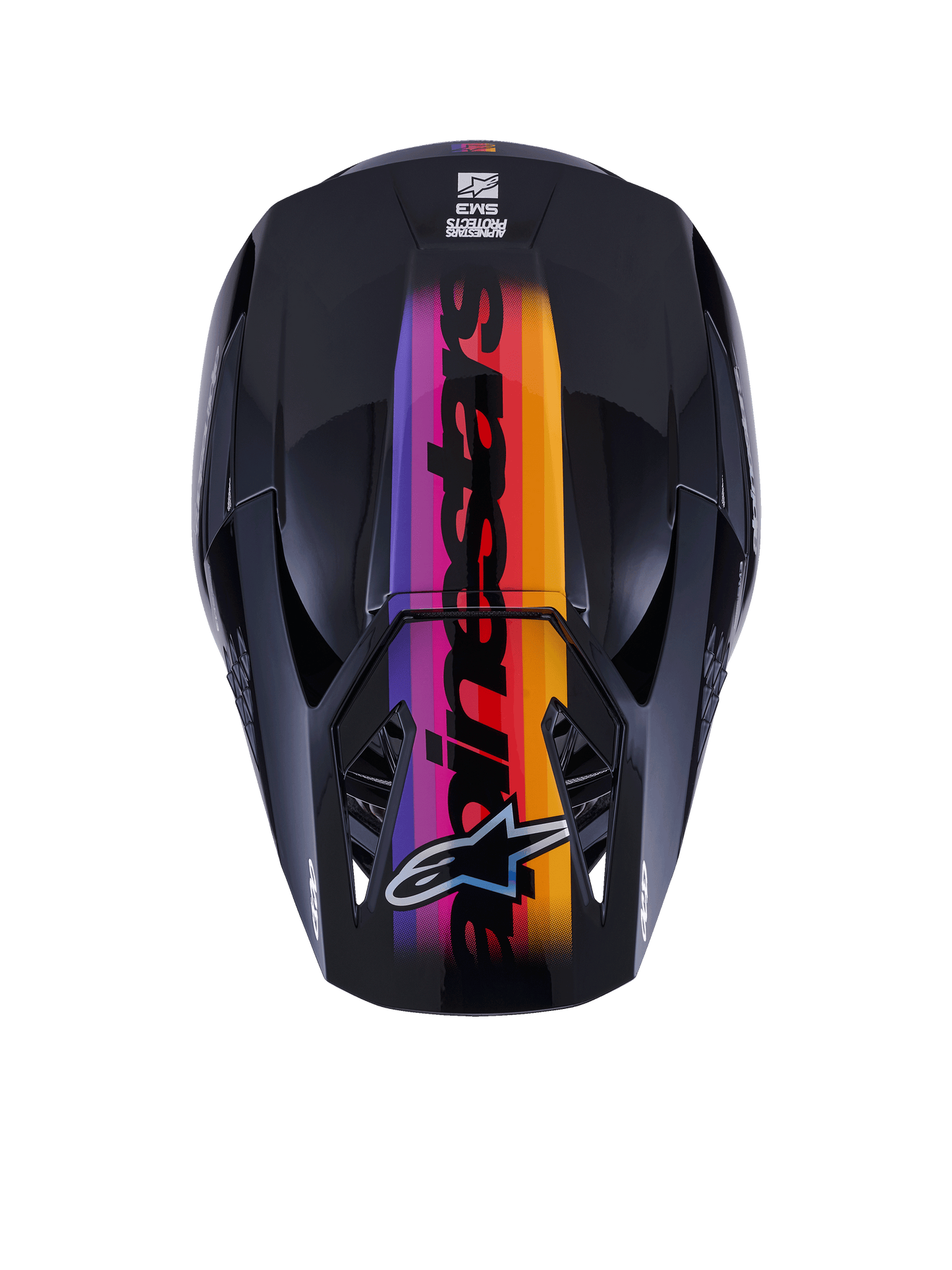 Alpinestars S-M3 Force Crosshelm Zwart