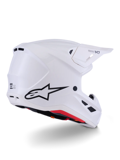 Alpinestars S-M7 Solid Crosshelm Wit