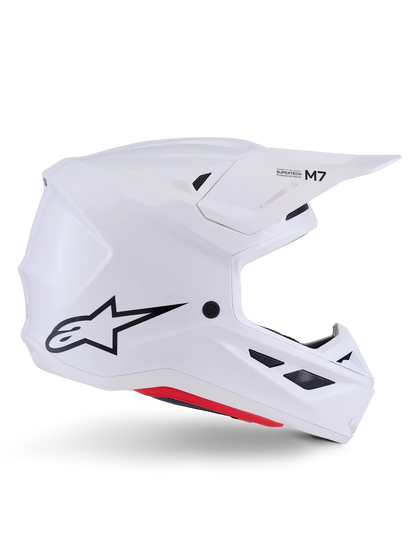 Alpinestars S-M7 Solid Crosshelm Wit