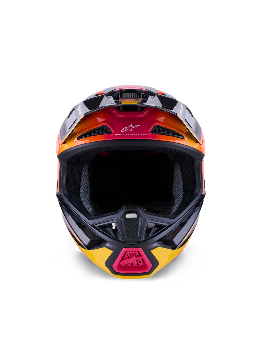 Alpinestars S-M7 Rise Crosshelm Zwart Geel