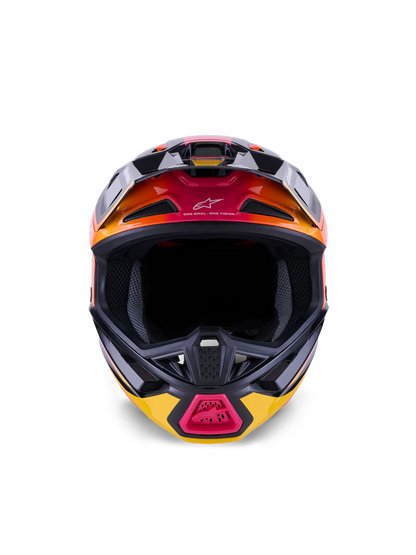 Alpinestars S-M7 Rise Crosshelm Zwart Geel