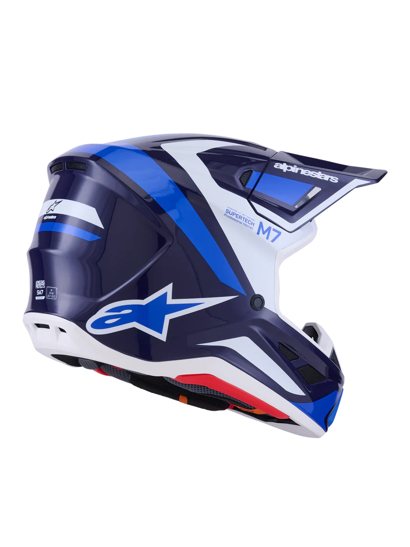 Alpinestars S-M7 Rise Crosshelm Blauw