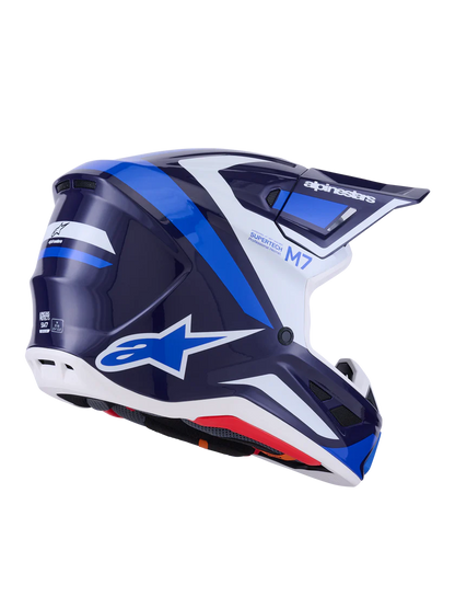 Alpinestars S-M7 Rise Crosshelm Blauw
