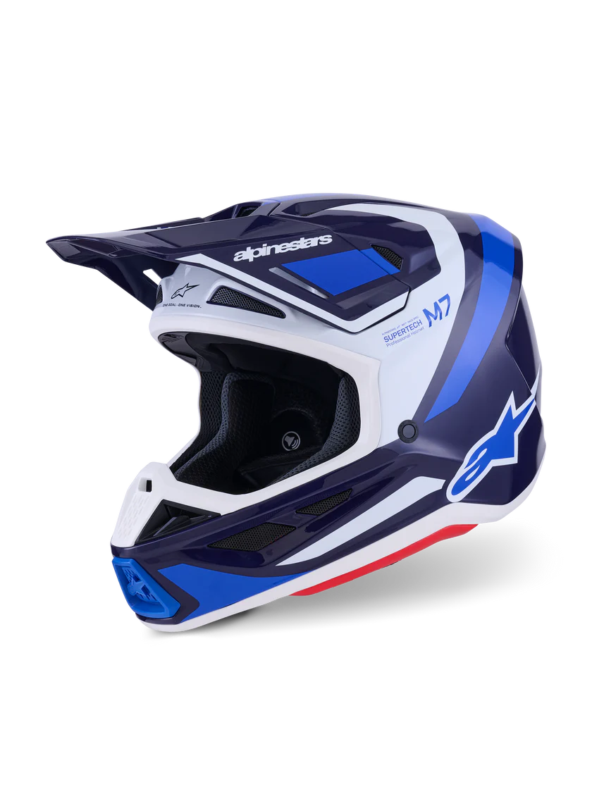 Alpinestars S-M7 Rise Crosshelm Blauw