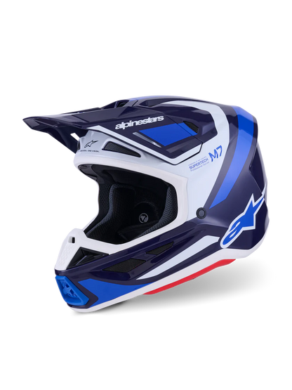 Alpinestars S-M7 Rise Crosshelm Blauw