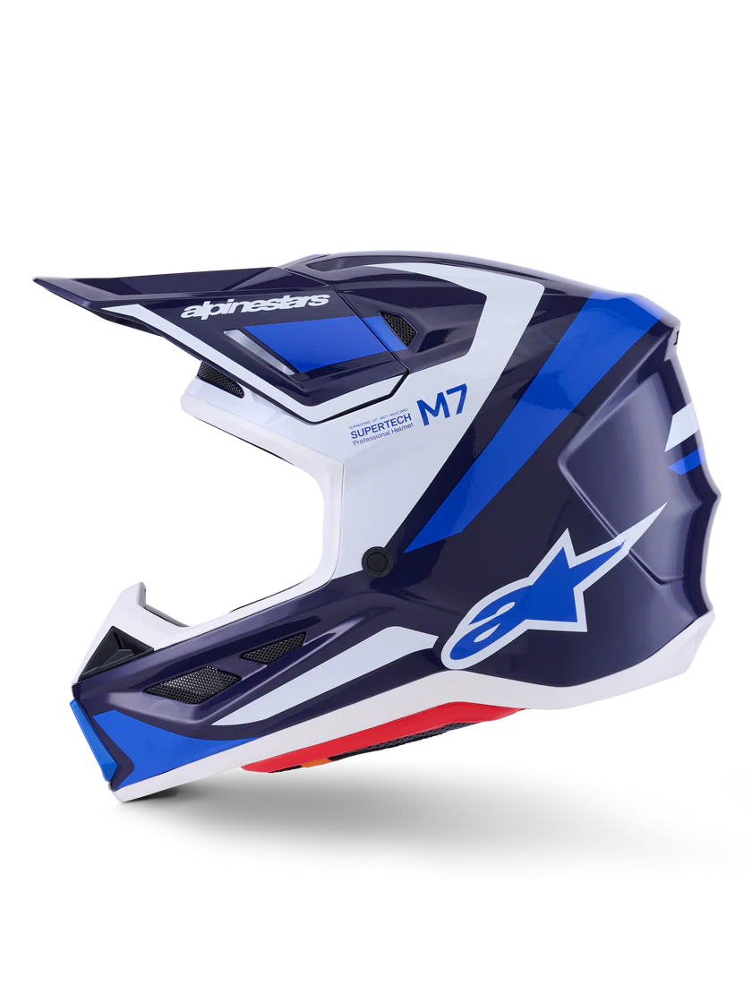 Alpinestars S-M7 Rise Crosshelm Blauw