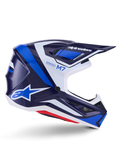 Alpinestars S-M7 Rise Crosshelm Blauw