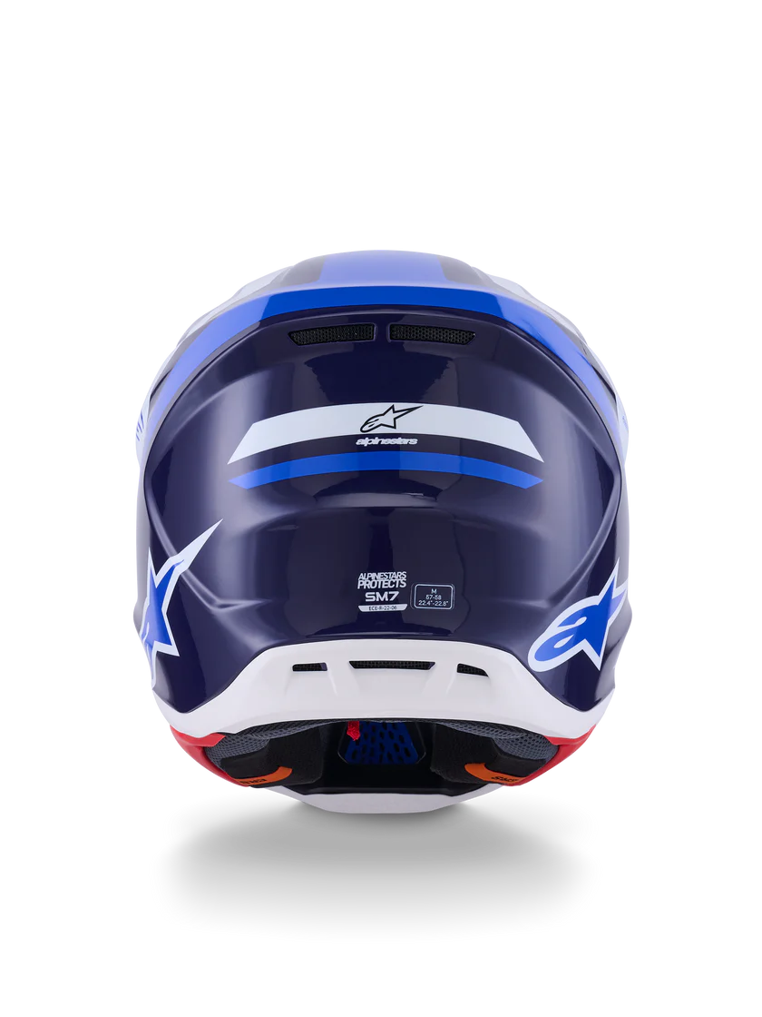 Alpinestars S-M7 Rise Crosshelm Blauw