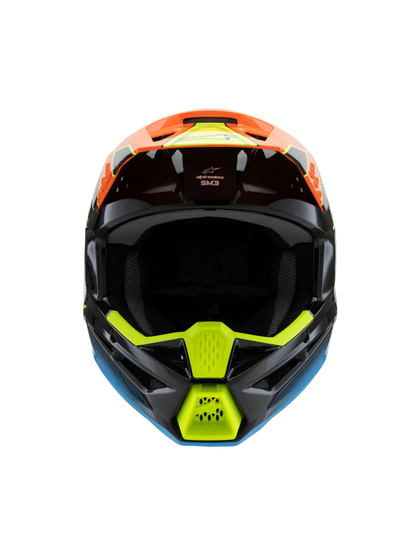 Alpinestars S-M3 Frey Kinder Crosshelm Zwart Oranje