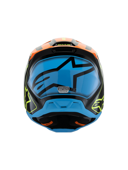 Alpinestars S-M3 Frey Kinder Crosshelm Zwart Oranje