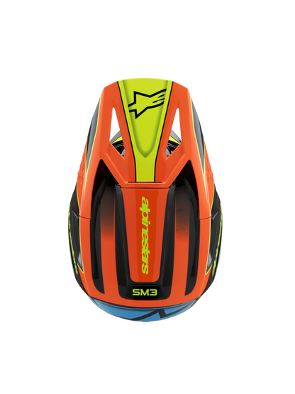 Alpinestars S-M3 Frey Kinder Crosshelm Zwart Oranje