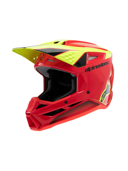 Alpinestars S-M3 Frey Kinder Crosshelm Rood Geel