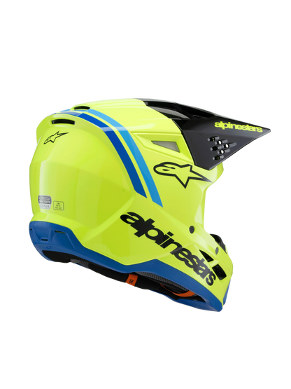 Alpinestars S-M3 Radium Kinder Crosshelm Geel Zwart