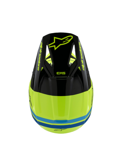 Alpinestars S-M3 Radium Kinder Crosshelm Geel Zwart