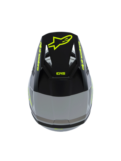 Alpinestars S-M3 Radium Kinder Crosshelm Grijs
