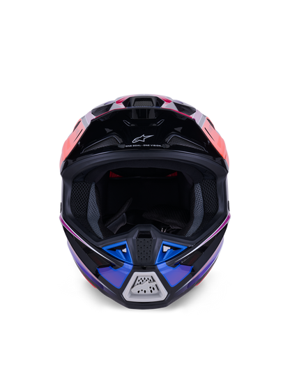 Alpinestars S-M7 Fuse Crosshelm Blauw Paars