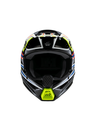 Alpinestars S-M3 Wurx Kinder Crosshelm Zwart Geel