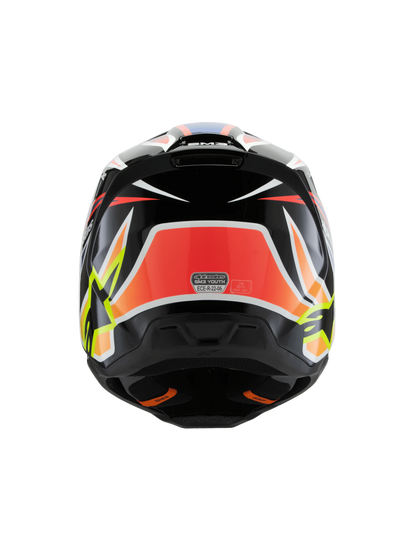 Alpinestars S-M3 Wurx Kinder Crosshelm Zwart Geel
