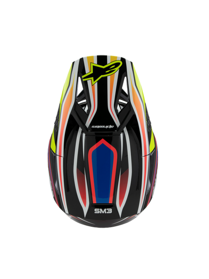 Alpinestars S-M3 Wurx Kinder Crosshelm Zwart Geel