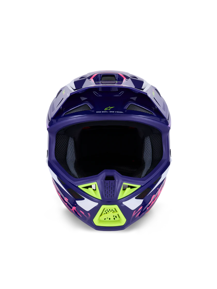 Alpinestars S-M7 Deed Crosshelm Paars Roze