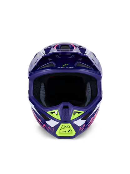 Alpinestars S-M7 Deed Crosshelm Paars Roze