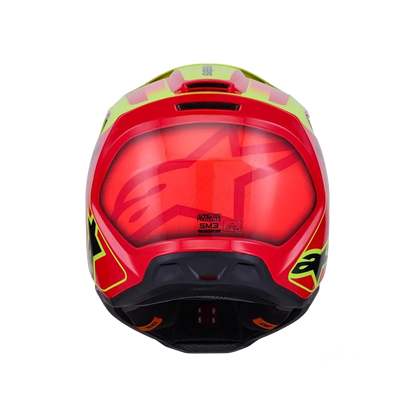 Alpinestars S-M3 Fray Crosshelm Rood Fluor Geel