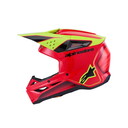 Alpinestars S-M3 Fray Crosshelm Rood Fluor Geel