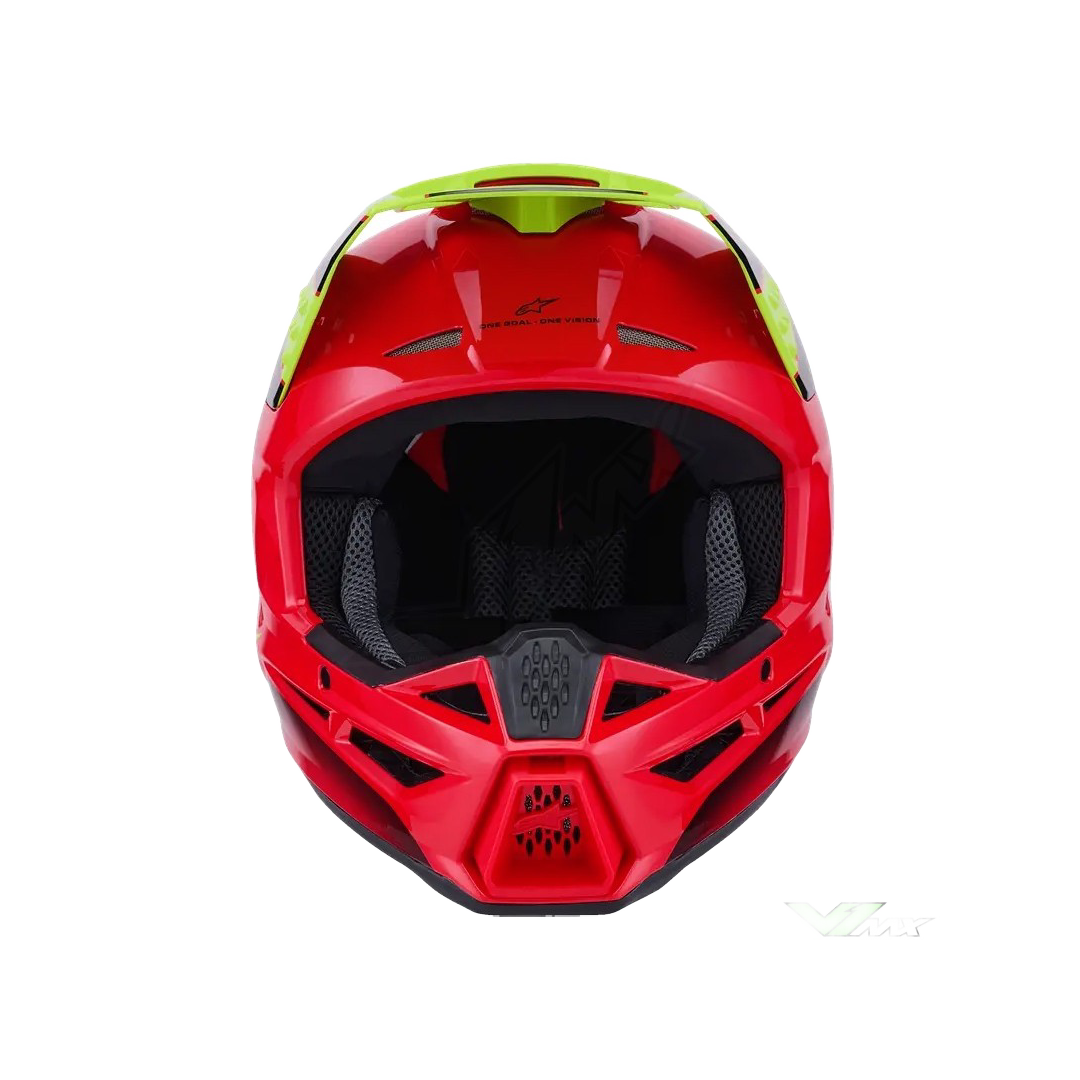 Alpinestars S-M3 Fray Crosshelm Rood Fluor Geel
