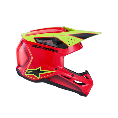 Alpinestars S-M3 Fray Crosshelm Rood Fluor Geel