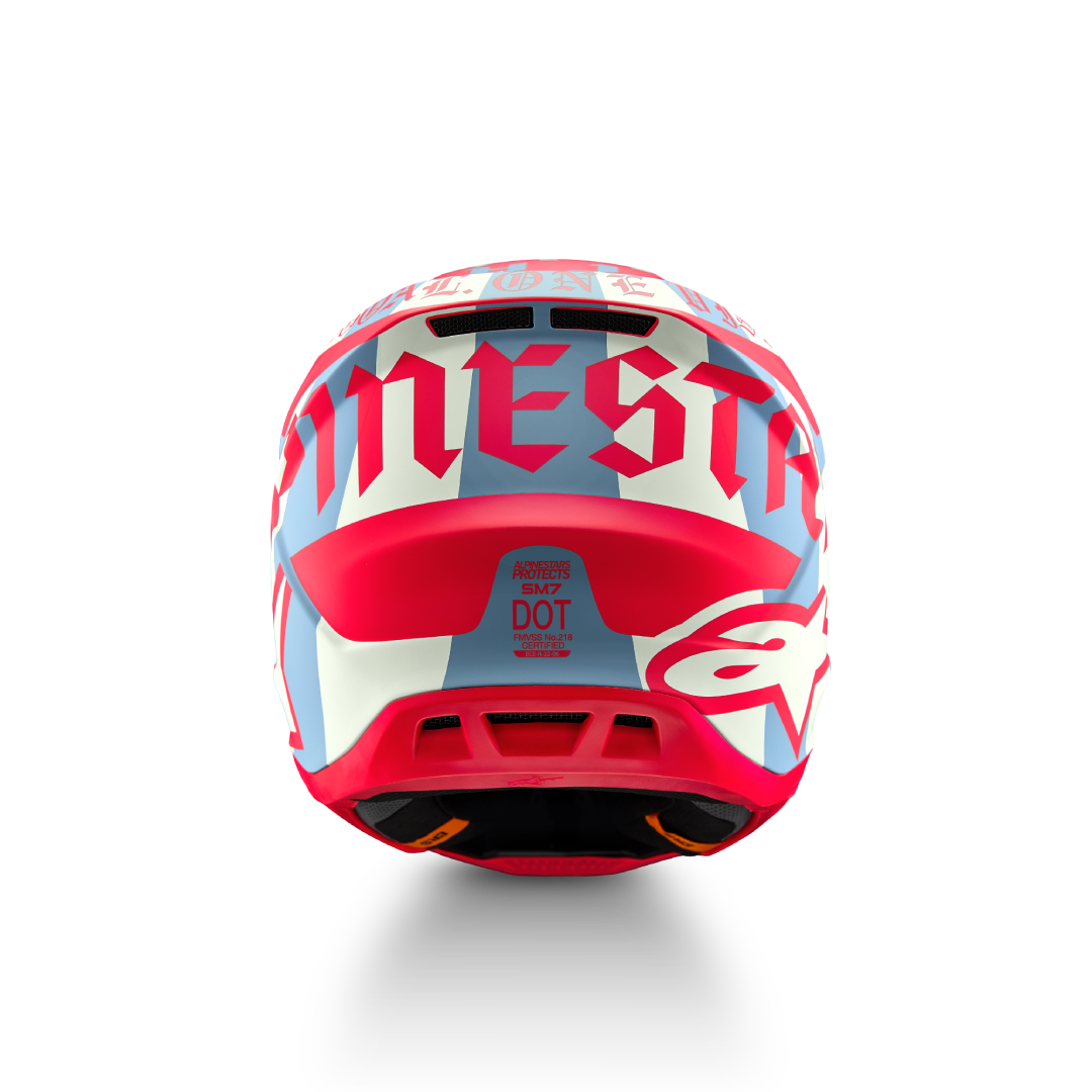 Alpinestars S-M7 Beast Crosshelm Mat Rood