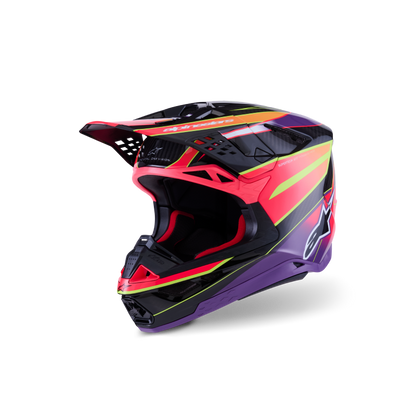 Alpinestars S-M10 Era Crosshelm Roze Fluor Geel