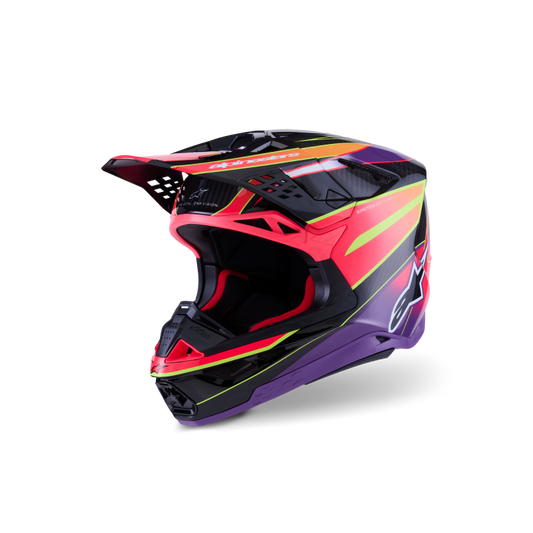 Alpinestars S-M10 Era Crosshelm Roze Fluor Geel