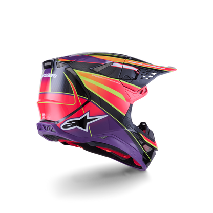 Alpinestars S-M10 Era Crosshelm Roze Fluor Geel
