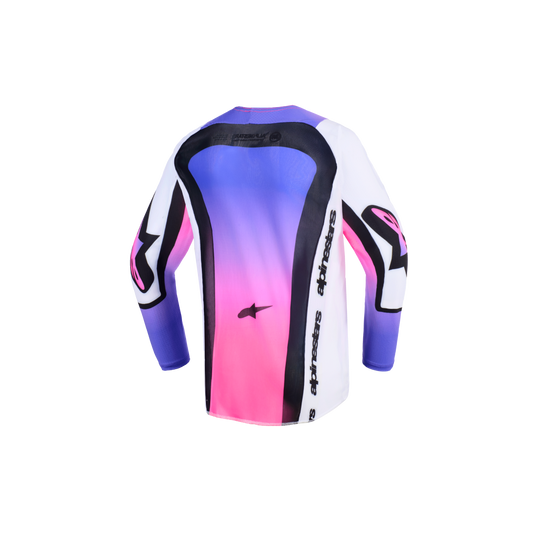 Alpinestars Supertech Vista Wit Paars Kinder Crossshirt