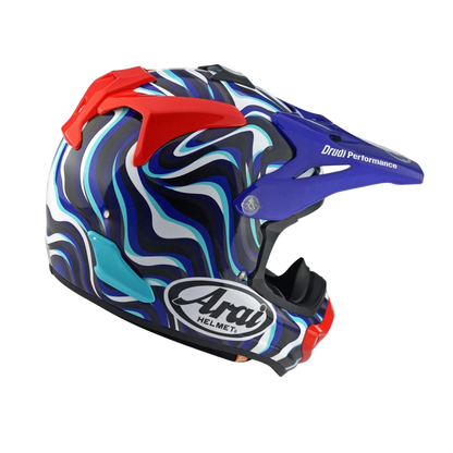 Arai MX-V Evo Stream Crosshelm Blauw