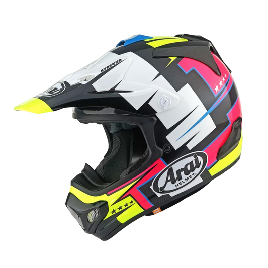 Arai MX-V Evo Battle Crosshelm Geel