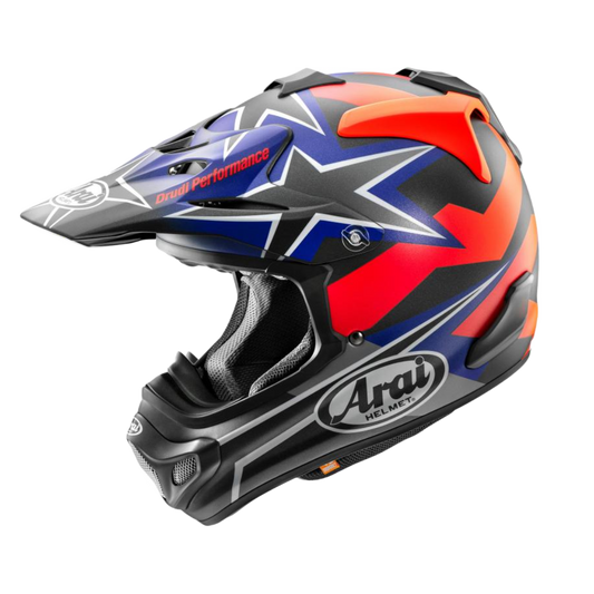 Arai MX-V Evo Stars & Stripes Dark Crosshelm (Mat)