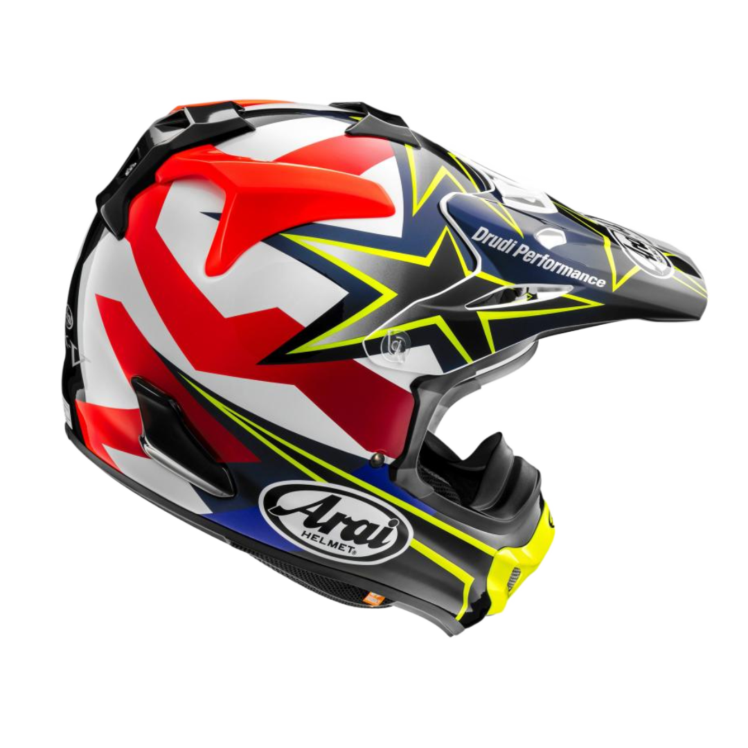 Arai MX-V Evo Stars & Stripes Crosshelm Geel