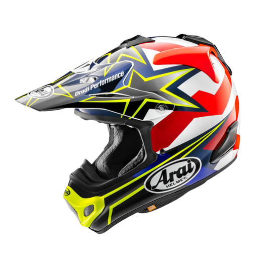 Arai MX-V Evo Stars & Stripes Crosshelm Geel