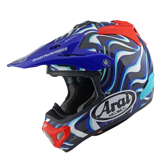 Arai MX-V Evo Stream Crosshelm Blauw