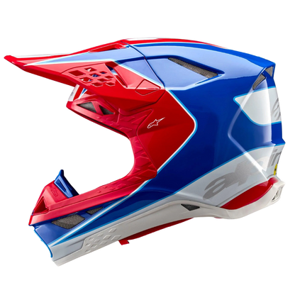 Alpinestars S-M10 Aeon Crosshelm Rood Blauw