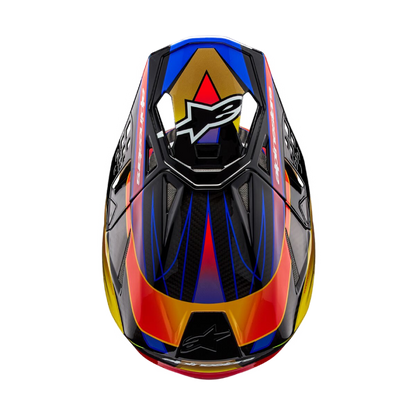 Alpinestars S-M10 Era Crosshelm Geel Rood