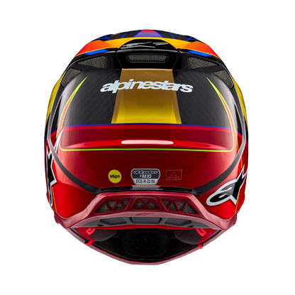 Alpinestars S-M10 Era Crosshelm Geel Rood