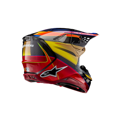 Alpinestars S-M10 Era Crosshelm Geel Rood